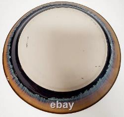 VTG Bill Campbell Studio Art Signed 11.75 Thrown Pottery Drip Glazed Bowl MINT