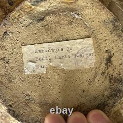 VTG Bodil Marie Nielsen Stoneware Vase Sculpture Brutalist Mid Century MCM 1960s