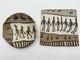 VTG Buzzard Mountain Pottery Lot of 2 Nerikomi Art Plates 1994 Siegele Haley