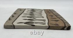 VTG Buzzard Mountain Pottery Lot of 2 Nerikomi Art Plates 1994 Siegele Haley