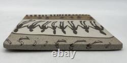 VTG Buzzard Mountain Pottery Lot of 2 Nerikomi Art Plates 1994 Siegele Haley