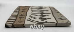 VTG Buzzard Mountain Pottery Lot of 2 Nerikomi Art Plates 1994 Siegele Haley