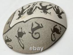 VTG Buzzard Mountain Pottery Lot of 2 Nerikomi Art Plates 1994 Siegele Haley