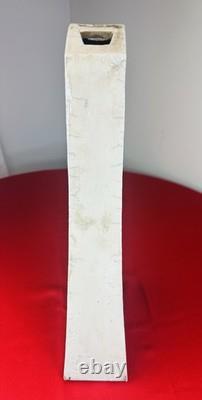 VTG DENNIS KIRCHMANN RAKU VASE SIGNED Original Collectible BAMBOO POTTERY