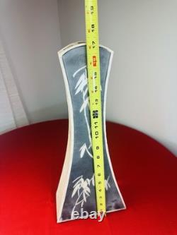 VTG DENNIS KIRCHMANN RAKU VASE SIGNED Original Collectible BAMBOO POTTERY