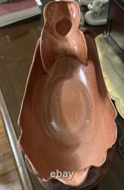 VTG FRANK ENGLE STUDIO Pottery Swan Noted Artist Newburgh Ind 14MCM Rare