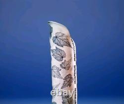 VTG Freeman Ceramics California Studio Art Pottery Leaves 17.5 Vase Stamped FC