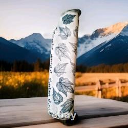 VTG Freeman Ceramics California Studio Art Pottery Leaves 17.5 Vase Stamped FC