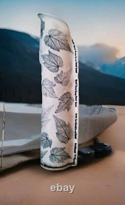 VTG Freeman Ceramics California Studio Art Pottery Leaves 17.5 Vase Stamped FC