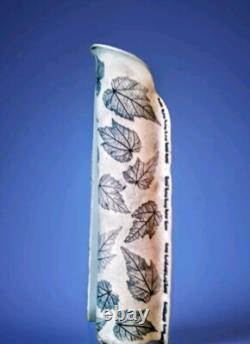 VTG Freeman Ceramics California Studio Art Pottery Leaves 17.5 Vase Stamped FC