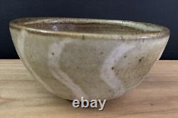 VTG HARDING BLACK 1957 Signed Studio Pottery Bowl Olive Green/Brown Mid Century
