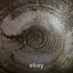 VTG HARDING BLACK 1957 Signed Studio Pottery Bowl Olive Green/Brown Mid Century