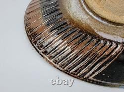 VTG H. Martin Studio Art Stoneware Platter Signed Swirl Design Handmade 17.5