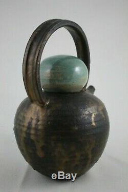 VTG Helen Faibish (1933-2019) San Francisco Studio Pottery Teapot & Tea Bowl Lid