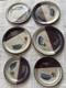 VTG Jeff Kuhn Signed Studio Art Handmade Pottery Plates (4) Dinner Size (2) Side