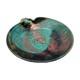 VTG Joy Imai Studio Pottery Frog Bowl 11 Iridescent Copper Green Signed