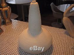 VTG MCM BIG Studio pottery Lamp tripod base 50's 60's danish Modern bitossi styl
