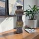 VTG MCM Italian Studio Pottery Volcanic Fat Lava Glaze Brutalist Vase 14 Signed