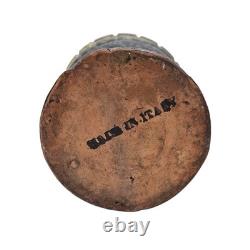 VTG MCM Italian Studio Pottery Volcanic Fat Lava Glaze Brutalist Vase 14 Signed