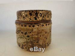 VTG Mid Century Edna Arnow Chicago Studio Art Pottery Canister & Lid