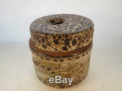 VTG Mid Century Edna Arnow Chicago Studio Art Pottery Canister & Lid