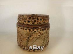 VTG Mid Century Edna Arnow Chicago Studio Art Pottery Canister & Lid