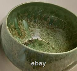 VTG Monterey Jade California Deco Pottery Low Bowl- #ed, Signed, & Gorgeous