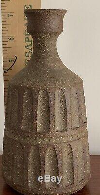 VTG ROBERT MAXWELL Studio Pottery Vase Weed Pot California 7 Tall