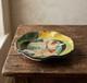 VTG Raku Studio Art Pottery 12 Bowl Signed Nora Crackle Glaze Koi Fish Metallic