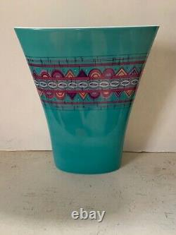 VTG Rosenthal Germany Studio Line Emilio Pucci MASSIVE Turquoise porcelain Vase