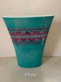 VTG Rosenthal Germany Studio Line Emilio Pucci MASSIVE Turquoise porcelain Vase