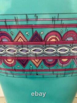 VTG Rosenthal Germany Studio Line Emilio Pucci MASSIVE Turquoise porcelain Vase