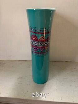 VTG Rosenthal Germany Studio Line Emilio Pucci MASSIVE Turquoise porcelain Vase