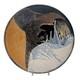VTG Studio Art Pottery Centerpiece Bowl Stoneware Drip Wash Glaze 15.5