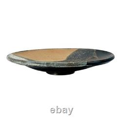 VTG Studio Art Pottery Centerpiece Bowl Stoneware Drip Wash Glaze 15.5
