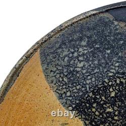 VTG Studio Art Pottery Centerpiece Bowl Stoneware Drip Wash Glaze 15.5
