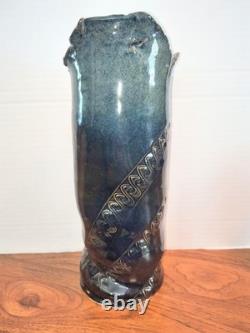 VTG Studio Art Pottery Sculptural Vessel Signed Mid-century Modern Vase
