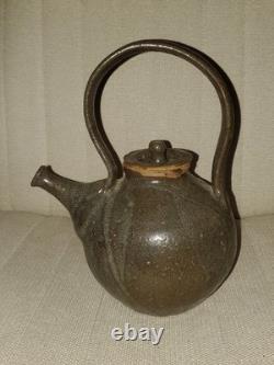 VTG Studio Art Pottery Teapot with Lid Glazed Handmade Original Earth Tones