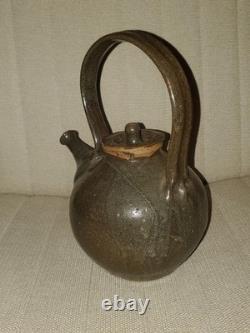 VTG Studio Art Pottery Teapot with Lid Glazed Handmade Original Earth Tones