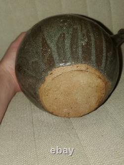 VTG Studio Art Pottery Teapot with Lid Glazed Handmade Original Earth Tones