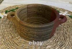 VTG Studio Pottery Bowl Mike Dodd Pottery Creation 13x13 Cm Mixed Earth Colours