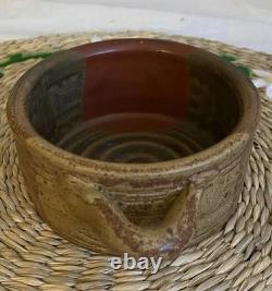 VTG Studio Pottery Bowl Mike Dodd Pottery Creation 13x13 Cm Mixed Earth Colours