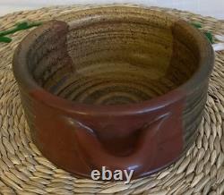 VTG Studio Pottery Bowl Mike Dodd Pottery Creation 13x13 Cm Mixed Earth Colours