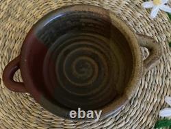 VTG Studio Pottery Bowl Mike Dodd Pottery Creation 13x13 Cm Mixed Earth Colours