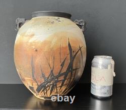 VTG Studio Pottery Vase By Elk Seefeldt (American Artist 20/21th C.), 10 Tall