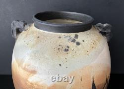 VTG Studio Pottery Vase By Elk Seefeldt (American Artist 20/21th C.), 10 Tall