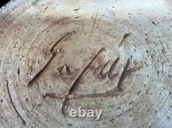 VTG Studio Pottery Vase By Elk Seefeldt (American Artist 20/21th C.), 10 Tall