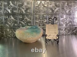 VTG TONY EVANS Pot Vase Studio Art Pottery Ancient Sands SIGNED #697 With COA