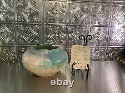 VTG TONY EVANS Pot Vase Studio Art Pottery Ancient Sands SIGNED #697 With COA