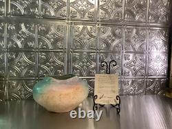 VTG TONY EVANS Pot Vase Studio Art Pottery Ancient Sands SIGNED #697 With COA